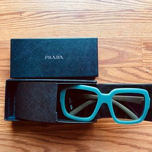 Mint green Prada sunglasses